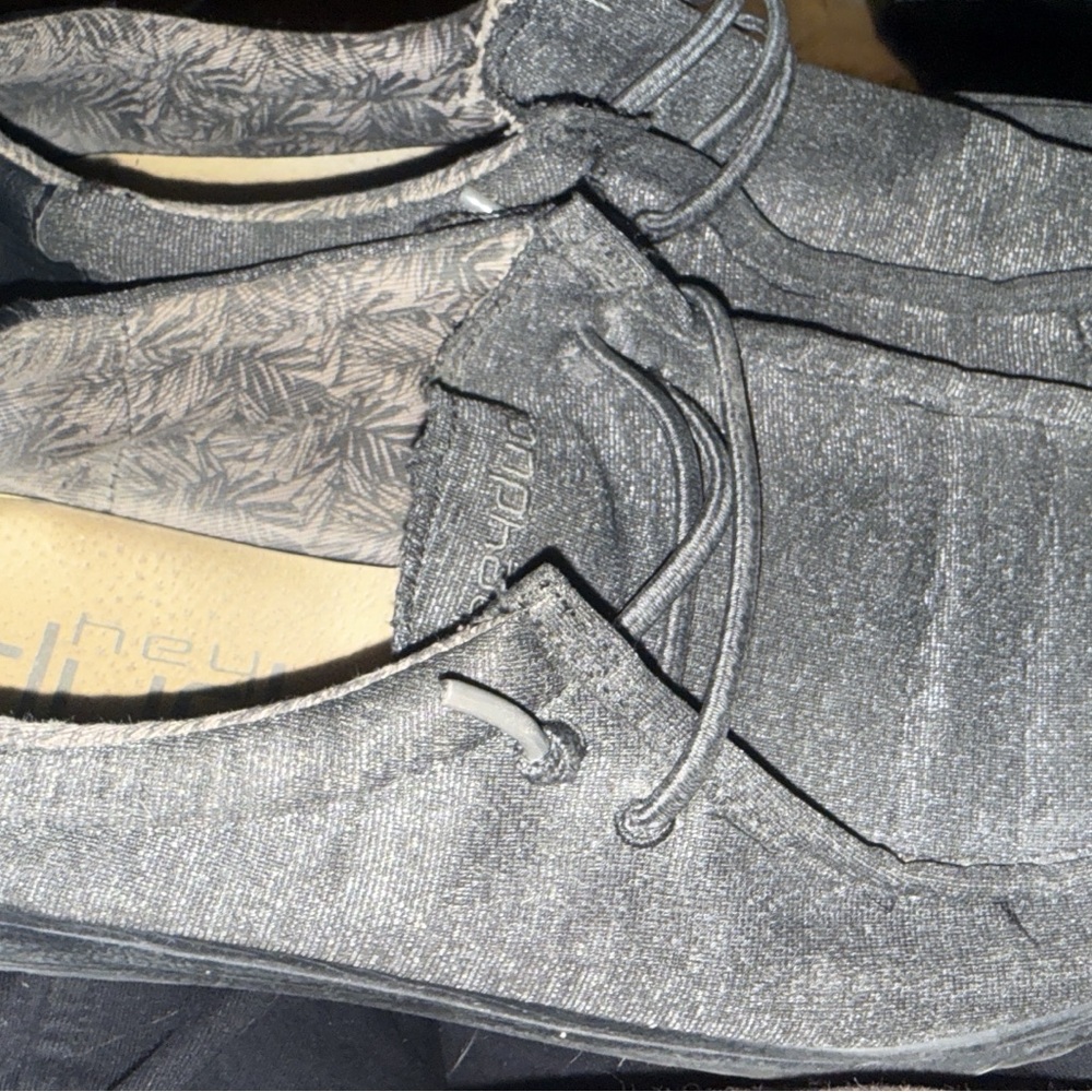 Hey Dude Gray Kids Sneakers